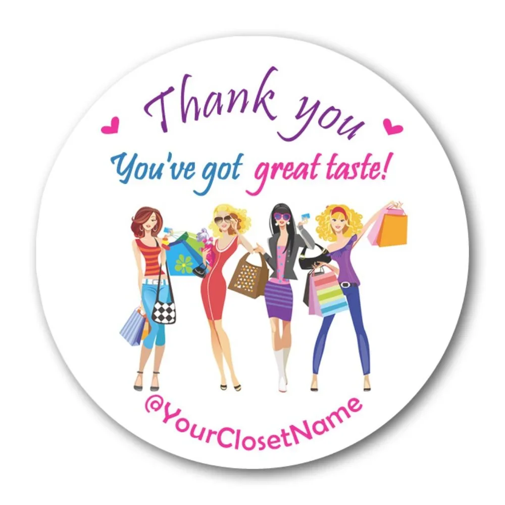 50 Thank you cards & Stickers